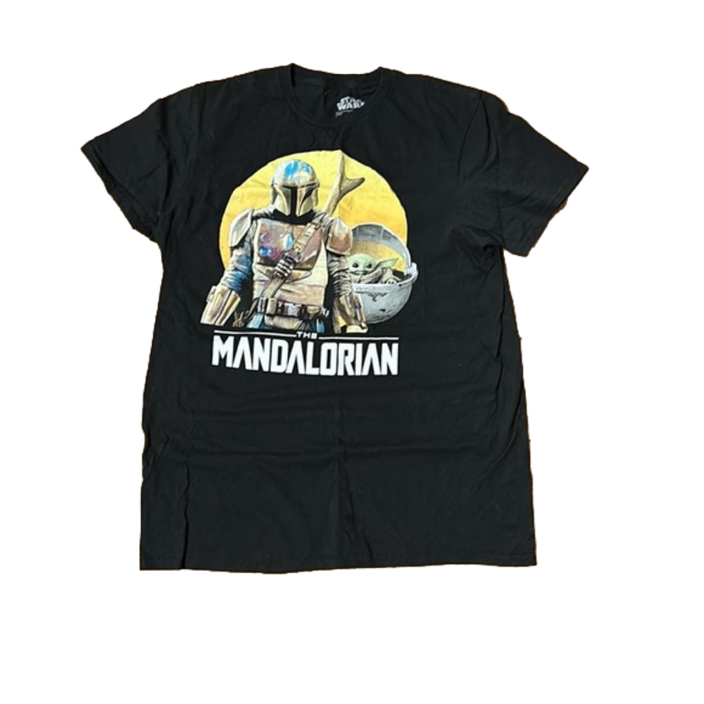 Star Wars  The Mandalorian Men’s Medium T Shirt Black